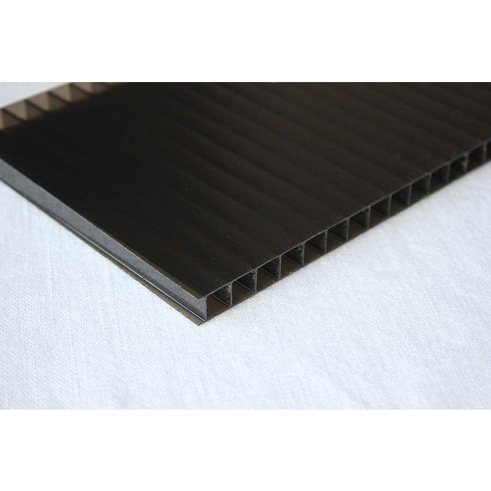 Сотовый поликарбонат 4 мм GOODPLAST чёрный 2100х12000 мм